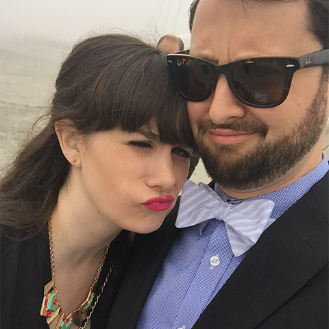 Liz and Alex at the beach